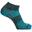 Wrightsock Coolmesh Quarter - Lichtgrijs/Turquoise - Dubbellaags