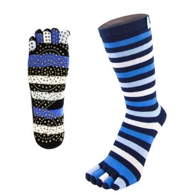 Toetoe yoga & pilates grip mid-calf teensokken - zwart