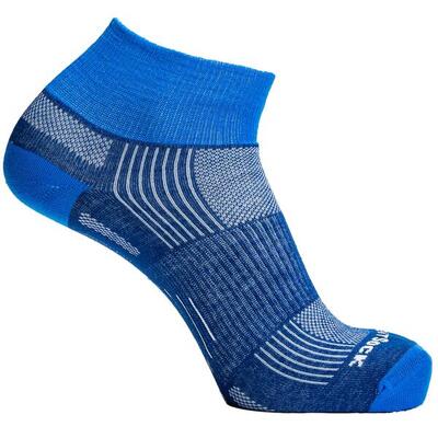 Wrightsock eco explore quarter - blauw - dubbellaags anti-blaar sokken
