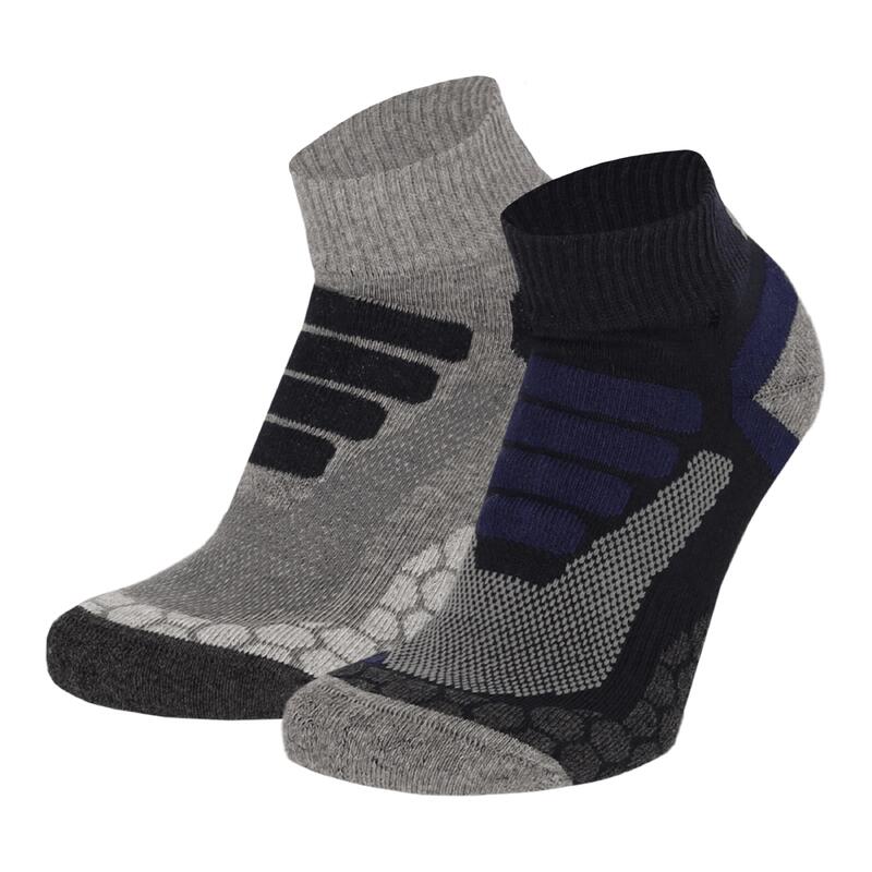 Xtreme Niedrige Wandersocken 2er-Pack Multi Blau