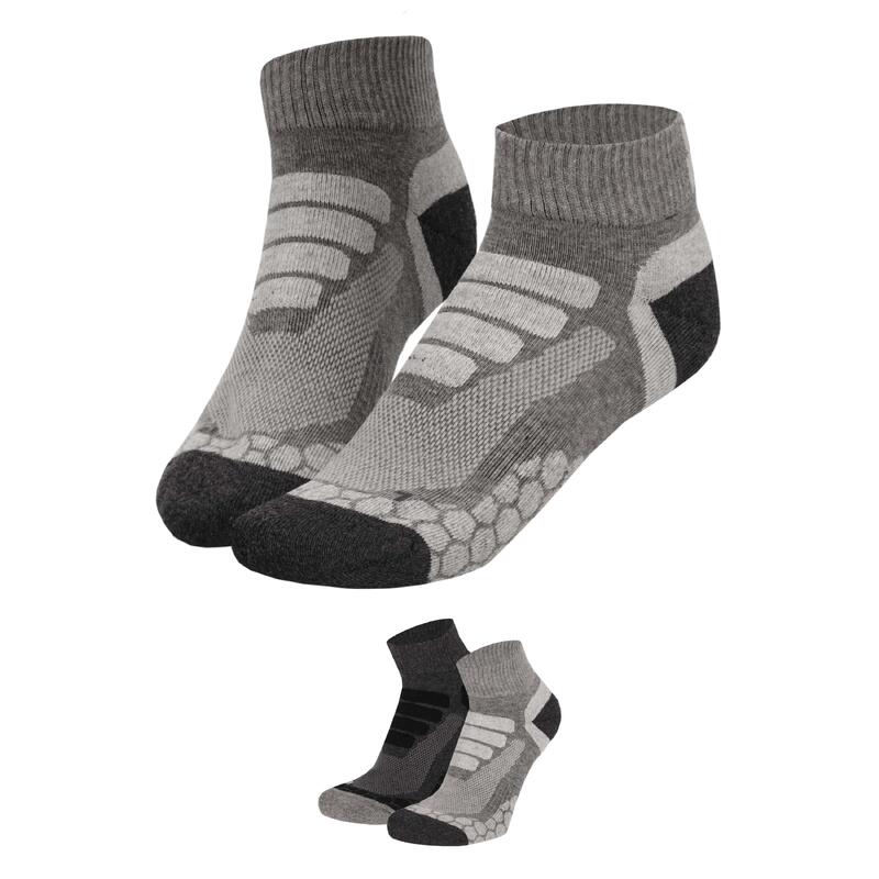 Xtreme Chaussettes de marche basses 2 paires Multi Grey