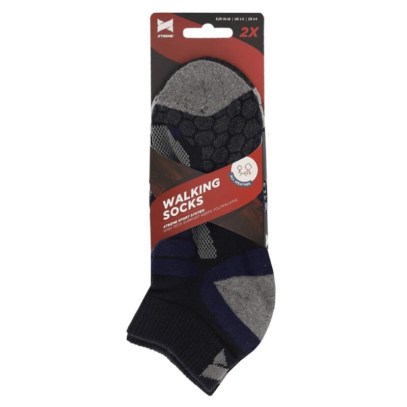 Xtreme Niedrige Wandersocken 6er-Pack Multi Blau