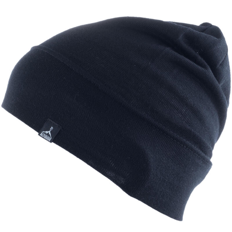 Winter muts Motion fijn gebreide unisex beanie 100% merino wol