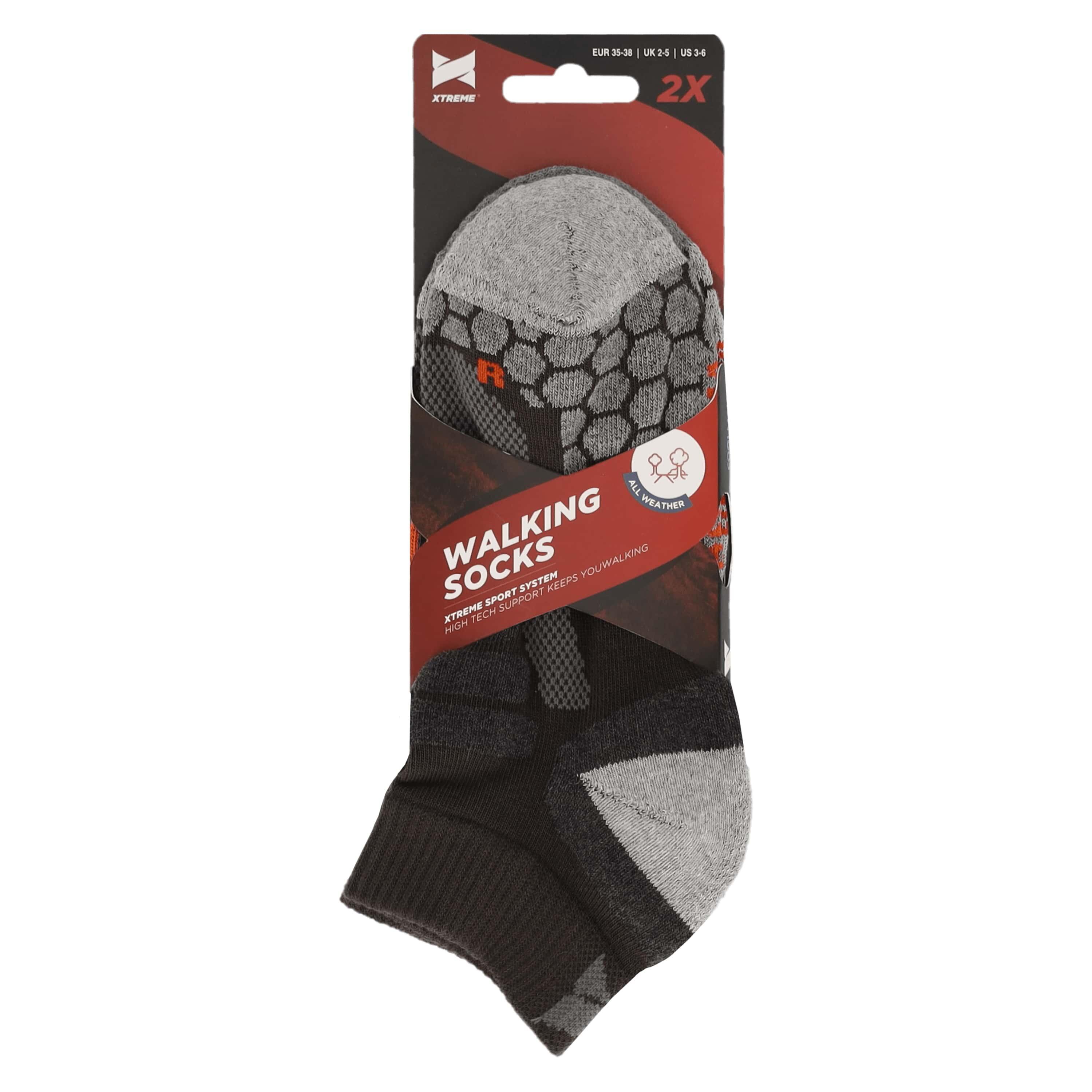 Xtreme Chaussettes de marche basses 6 paires Multi Green 7/7