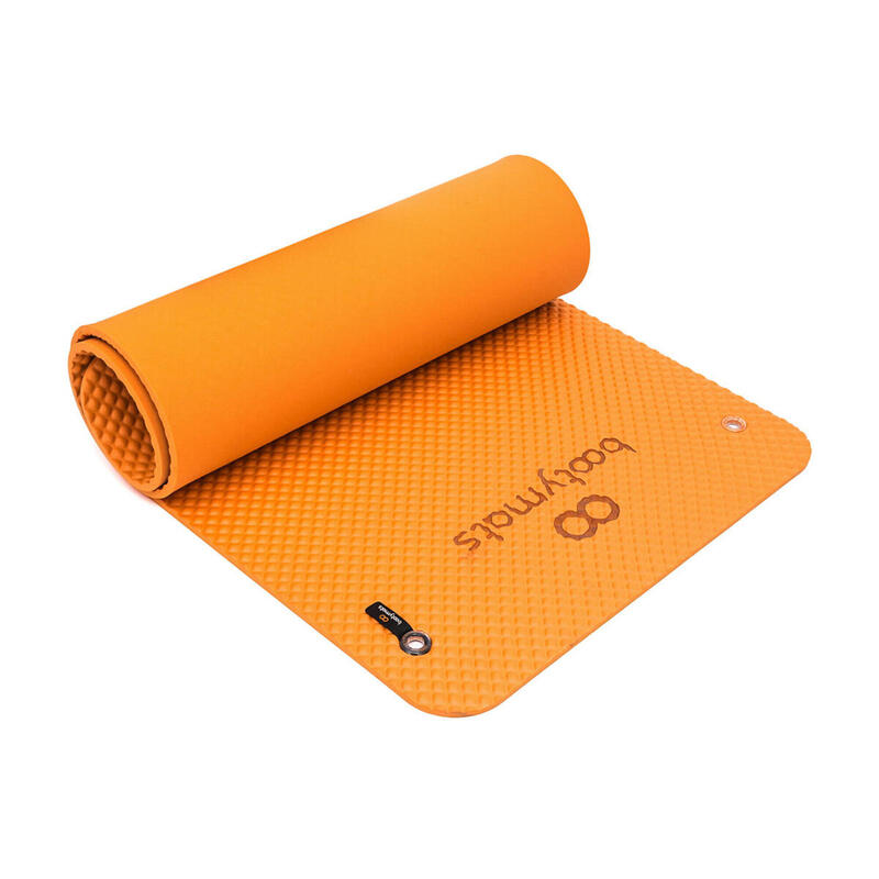 Tapis pour exercices au sol de Pilates. 180x60cm. Orange