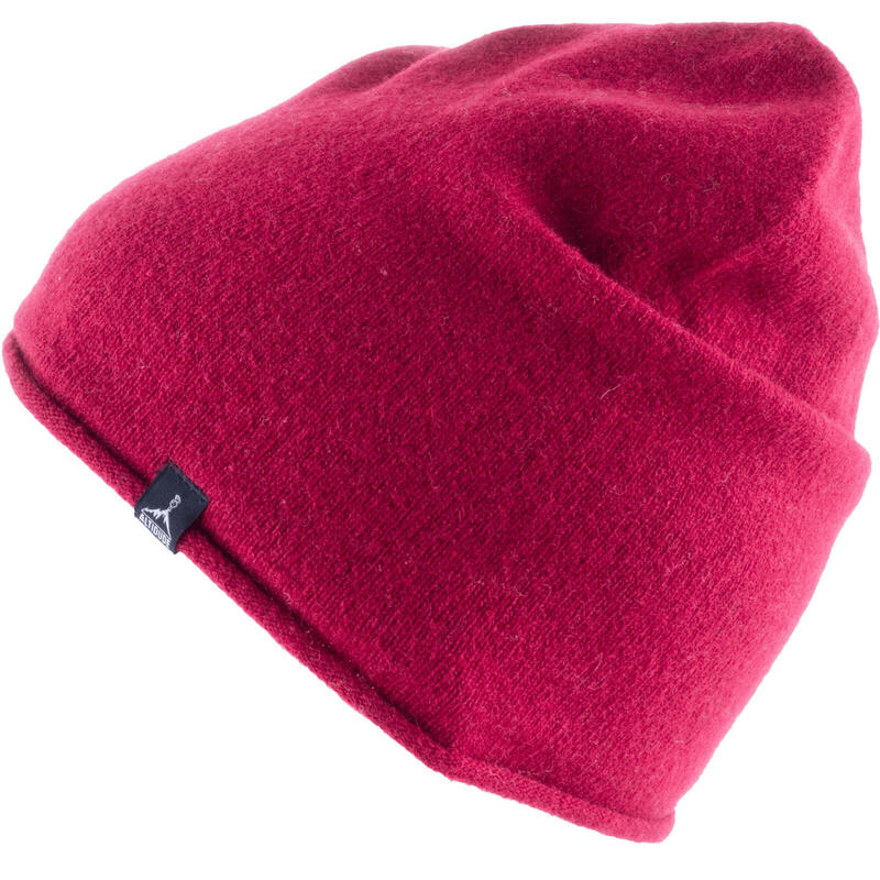 Winter muts Edge fijn gebreide unisex beanie lam & merino wol