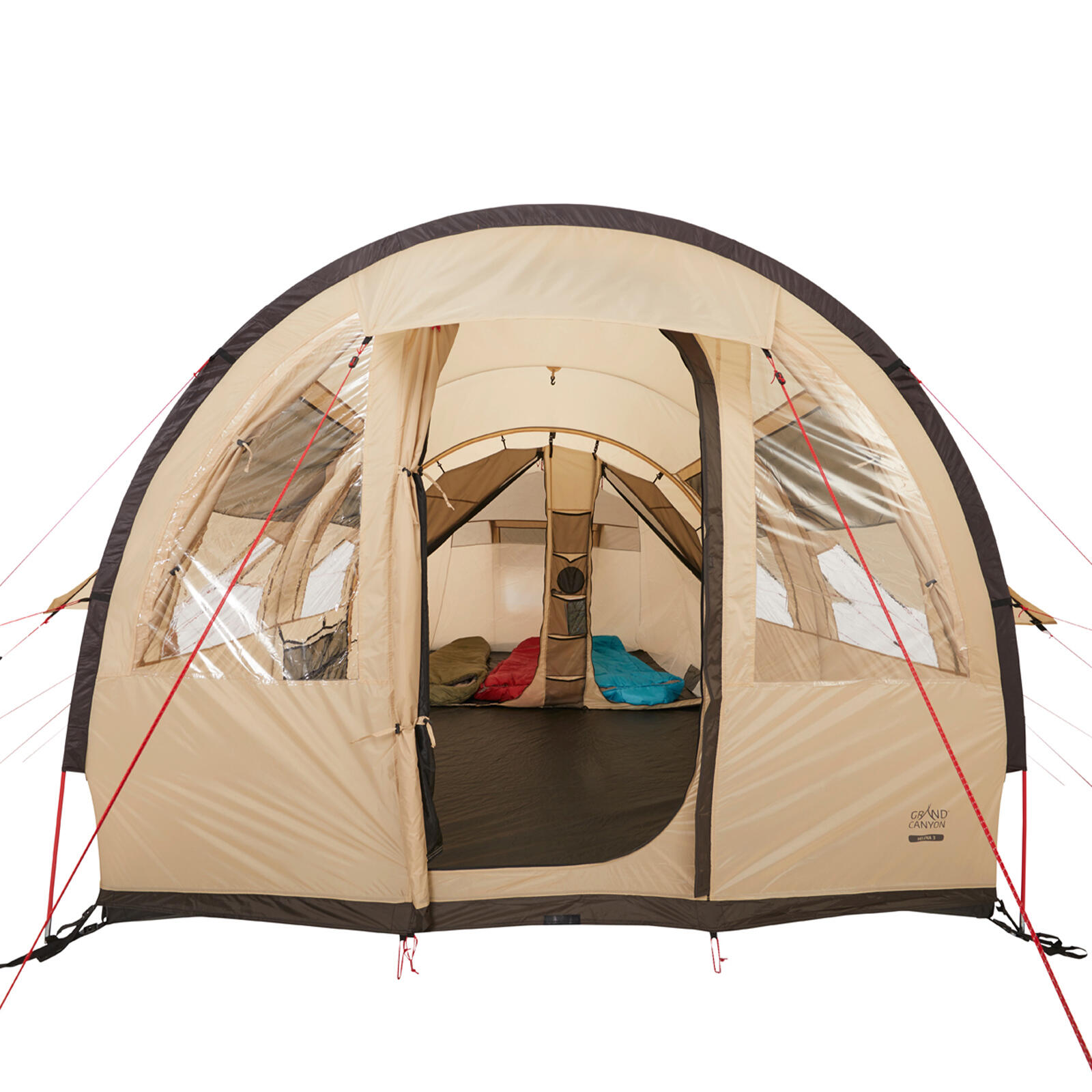 Tunneltent Helena 3 persoons familie groepstent camping vestibule 5/7