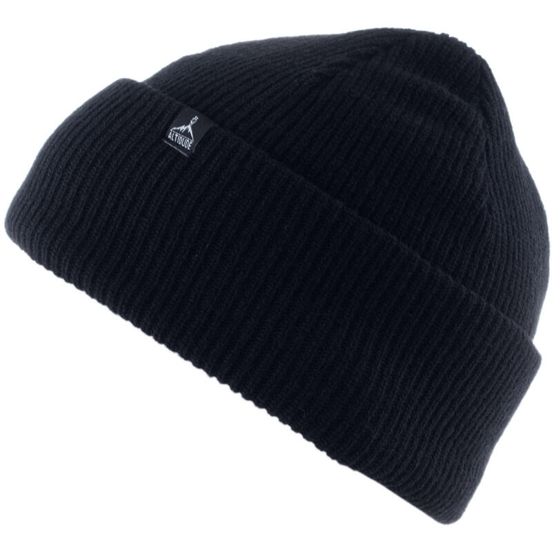 Wintermuts Hermit Rip grof gebreide unisex beanie muts merinowol