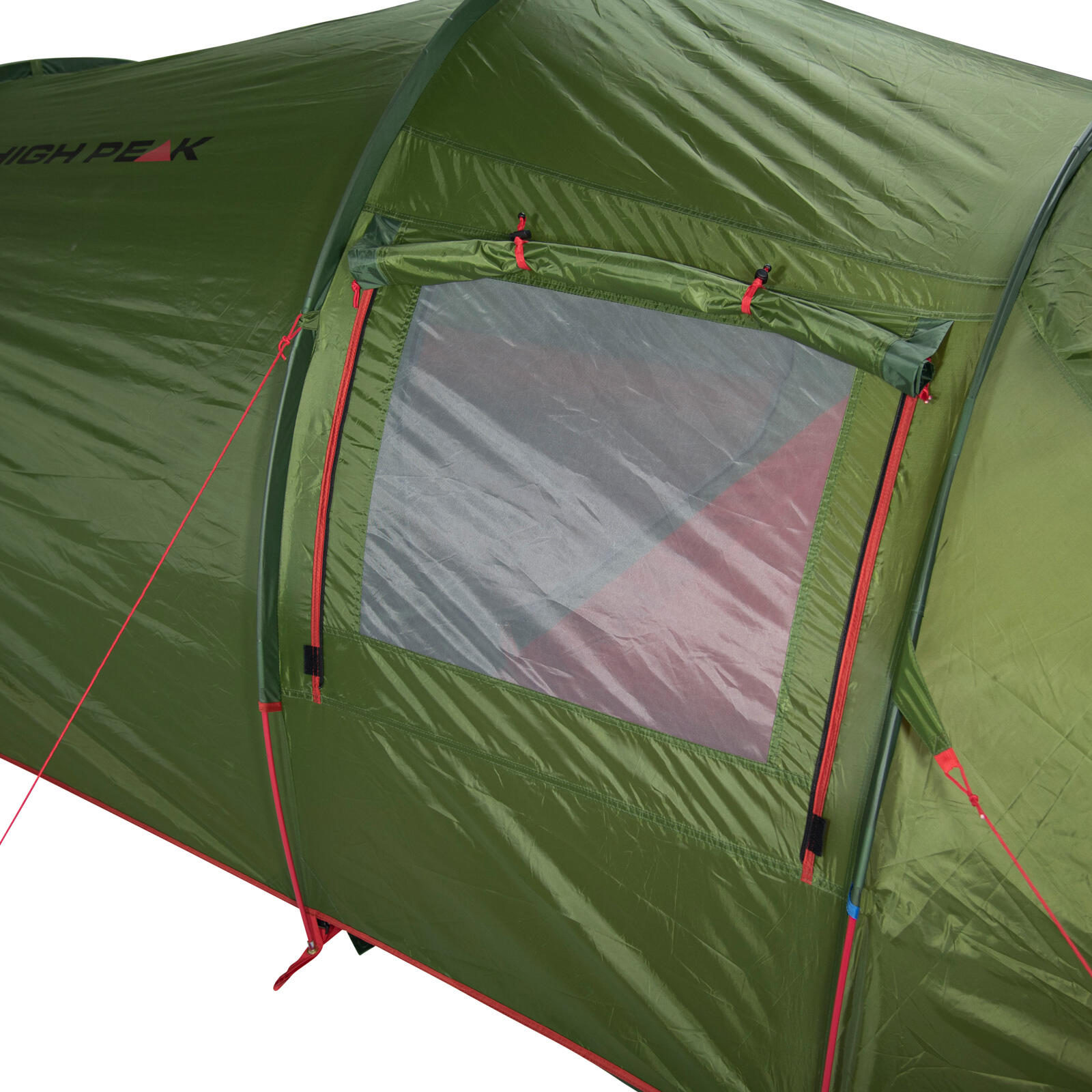 Tenda de túnel leve High Peak Falcon 4 LW, tenda de campismo com piso de tenda 5/7