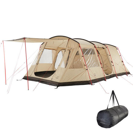 Tente tunnel Dolomiti 6 personnes familles groupes camping vestibule