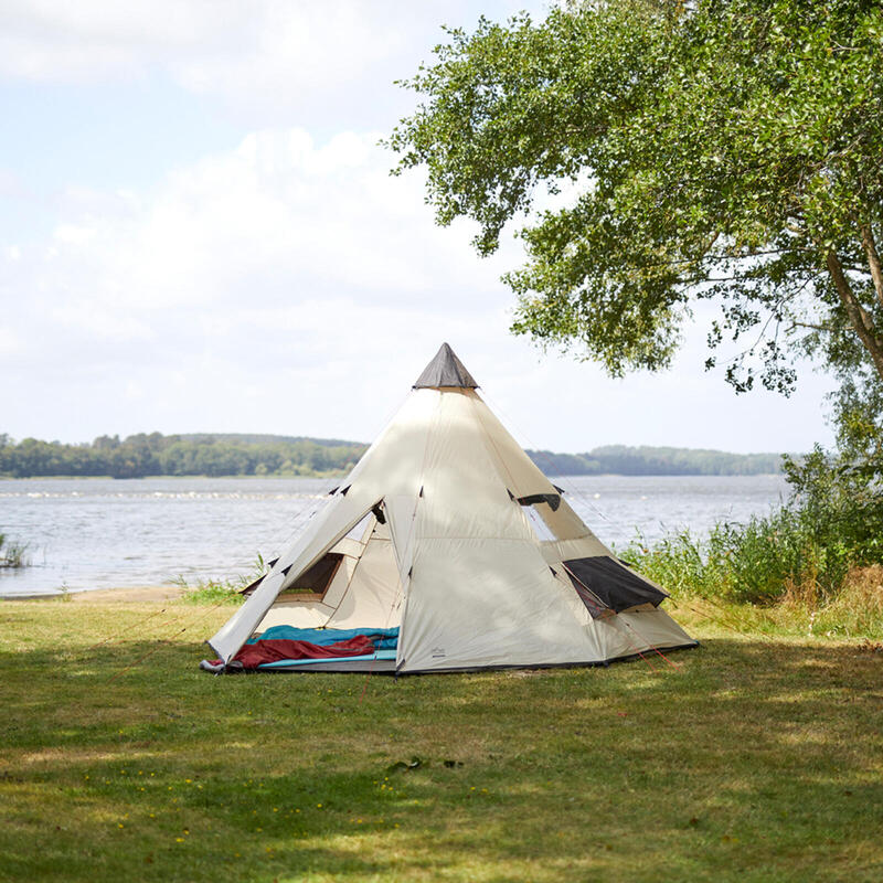 Black Falls 8 Personnes Tepee Tente Familiale Groupe Tipi