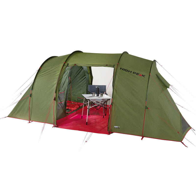 Tenda a tunnel leggera High Peak Goose 4 LW, fondo con vassoio rimovibile