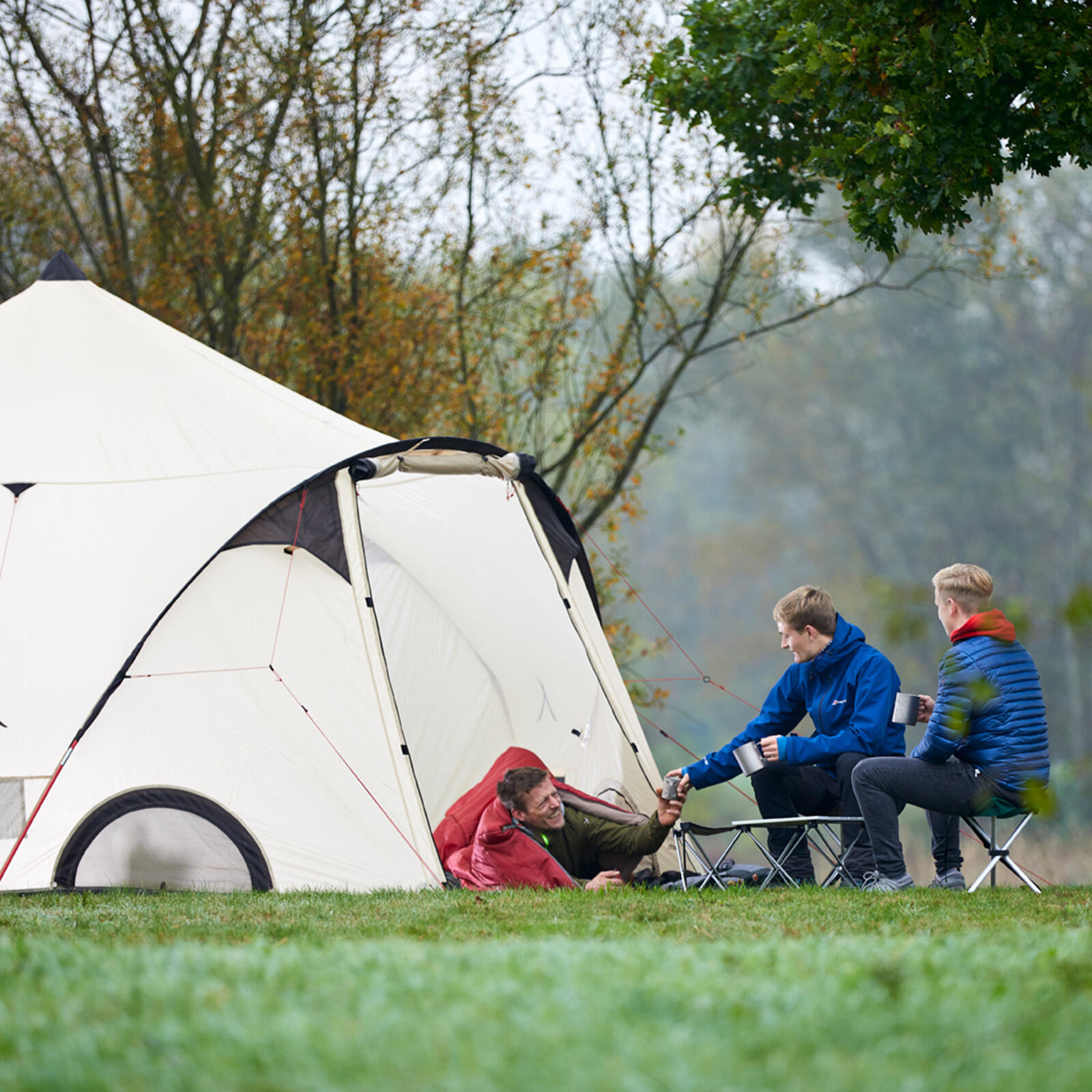 Black Falls 8 Persone Tenda Tepee per gruppi familiari Tipi 5/7