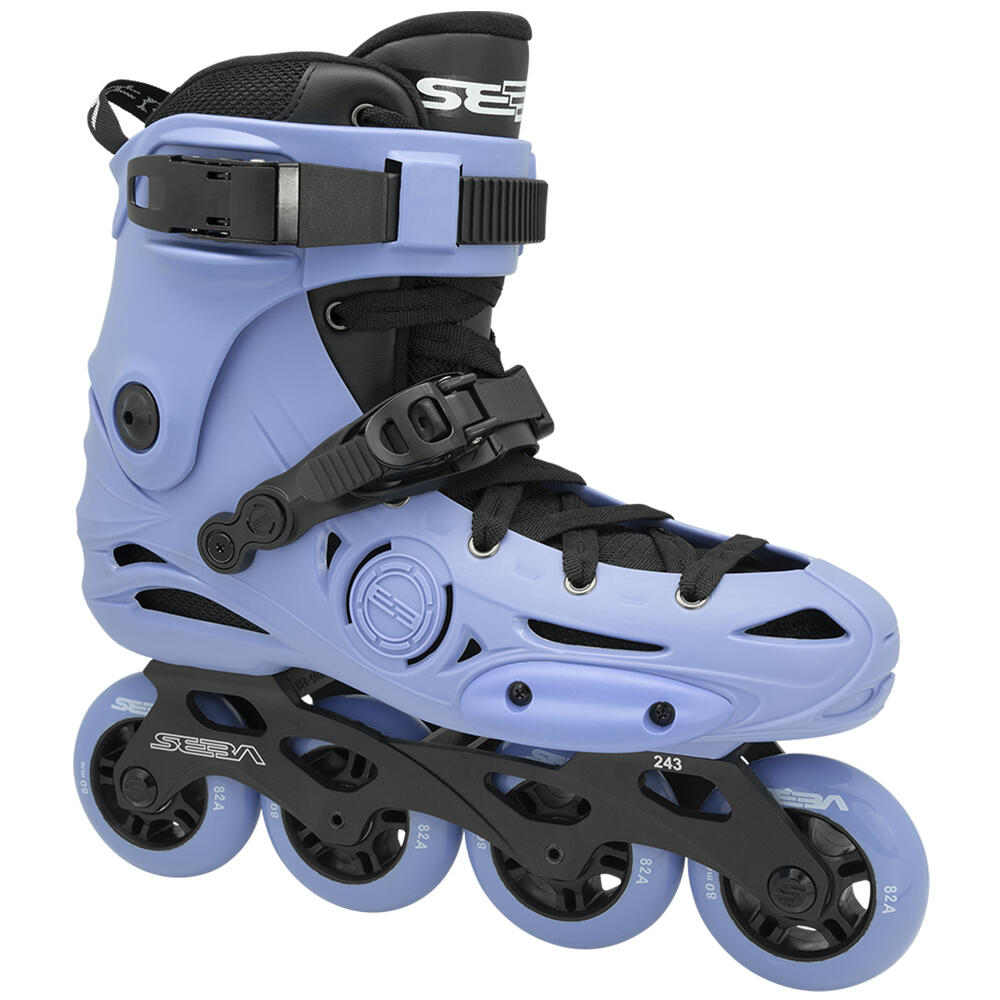 SEBA SKATES SEBA E3 80 PREMIUM UNISEX INLINE FITNESS, FREESTYLE & FREERIDE SKATES-BLUEBERRY