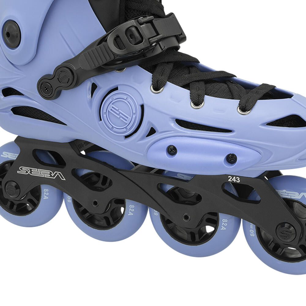 SEBA E3 80 PREMIUM UNISEX INLINE FITNESS, FREESTYLE & FREERIDE SKATES-BLUEBERRY 4/5