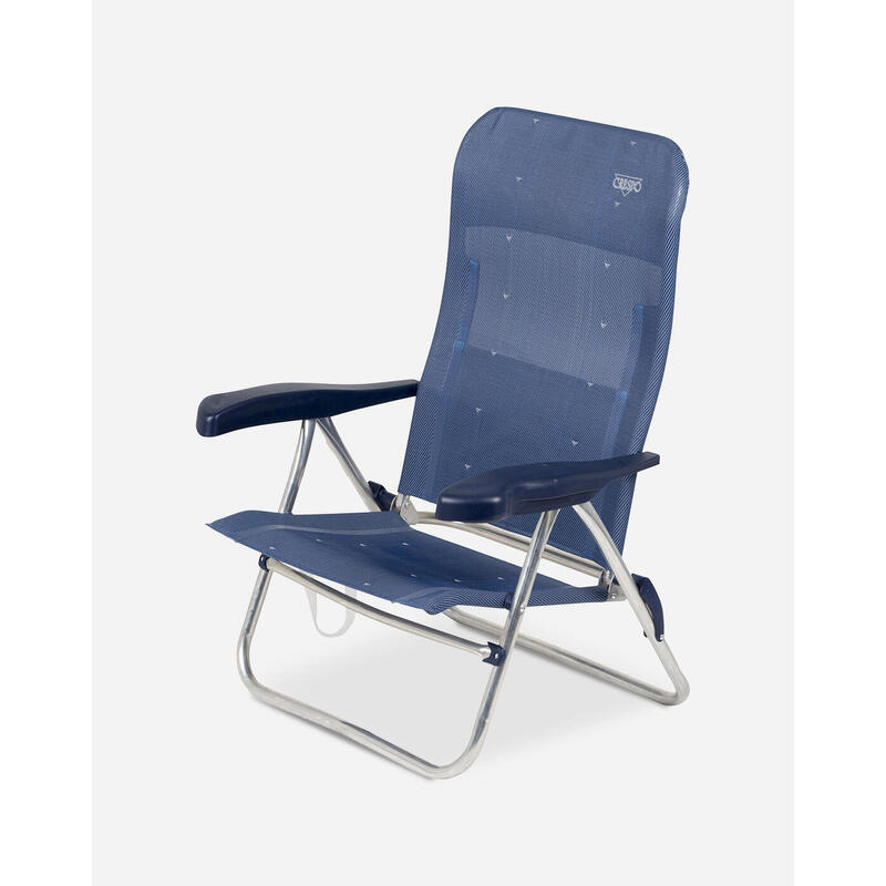 Silla Plegable de Playa y Camping  Crespo AL/205-M - 7 posiciones - Azul Marino