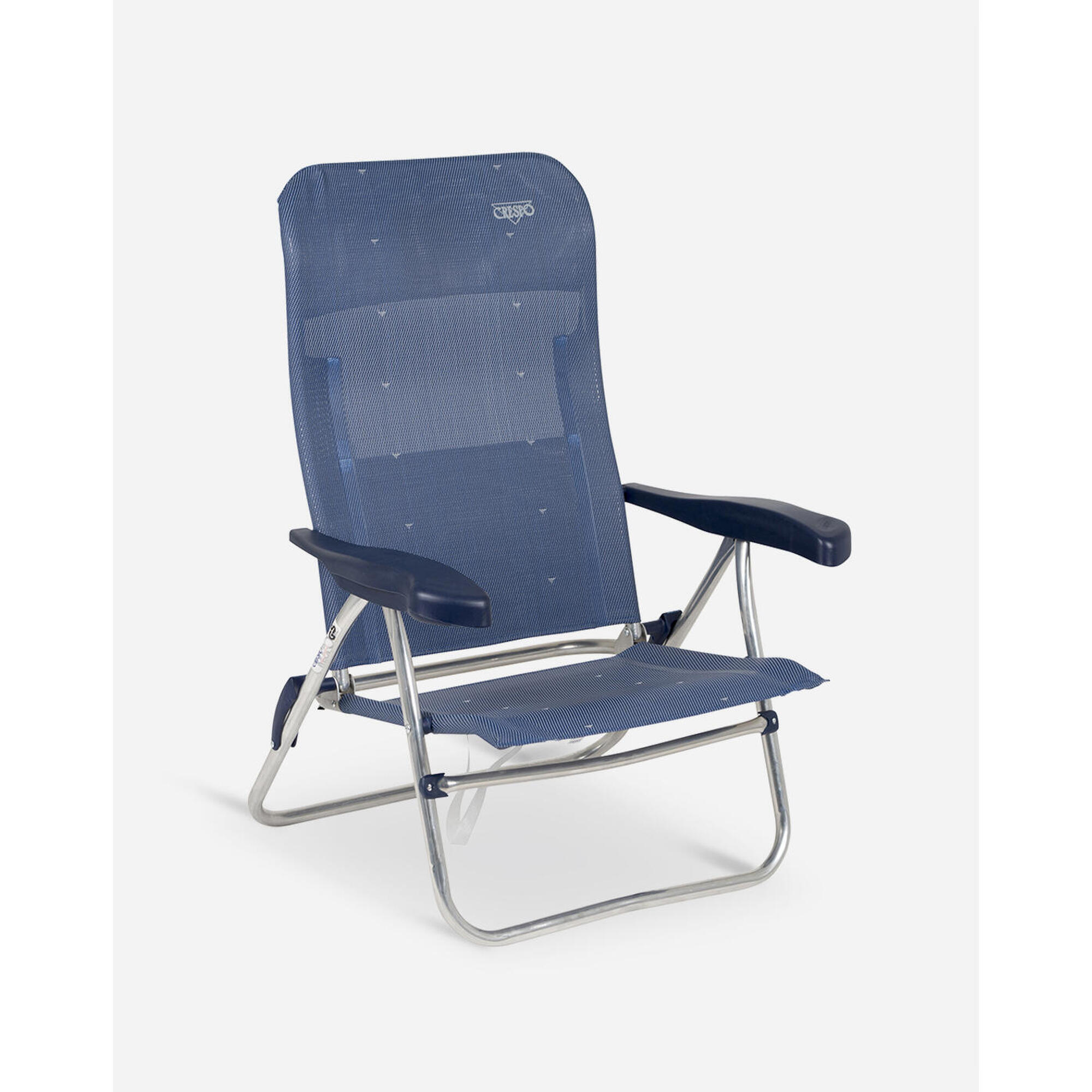 Crespo - Crespo - Fauteuil De Plage - Al/205 - Bleu Foncé - Chaise - Bleu - Taille Unique - Decathlon