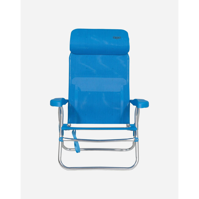 Silla Plegable de Playa y Camping  Crespo AL/205-C - 7 posiciones Azul