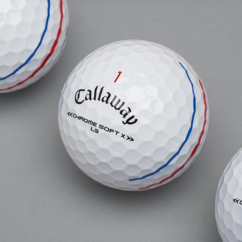 Confezione da 12 palline da golf Callaway Chrome Soft X LS Triple Track Nuovo