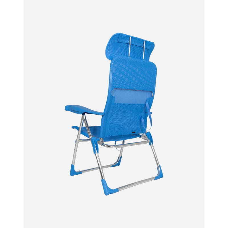 Silla Plegable de Playa y Camping  Crespo AL/206-C - 7 posiciones Azul