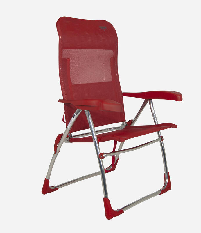 Silla Plegable de Playa y Camping  Crespo AL/206-M - 7 posiciones - Rojo