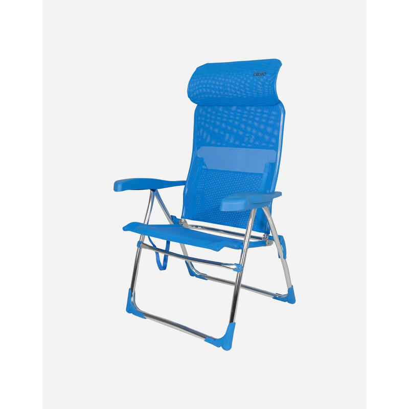 Silla Plegable de Playa y Camping  Crespo AL/206-C - 7 posiciones Azul