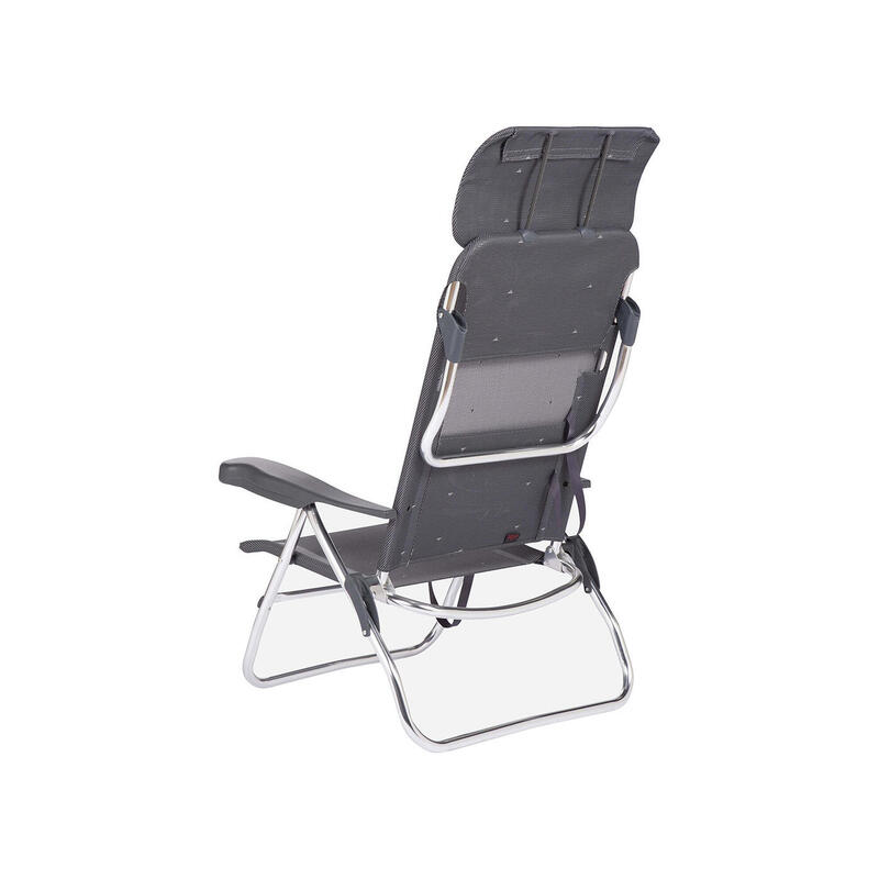 Silla Plegable de Playa y Camping  Crespo AL/223-C - 7 posiciones - Gris Oscuro