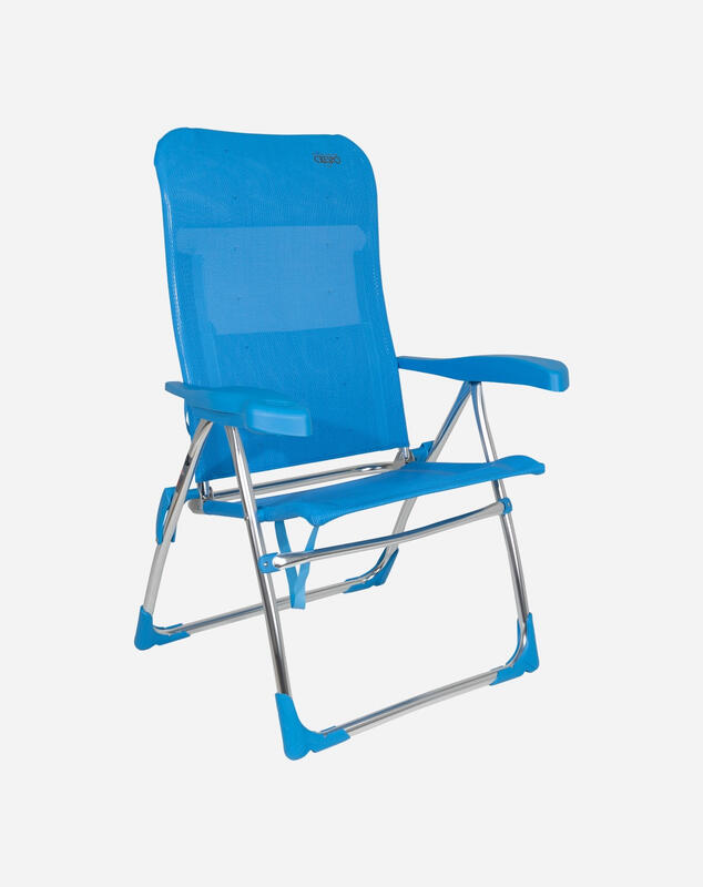 Silla Plegable de Playa y Camping  Crespo AL/206-M - 7 posiciones - Azul