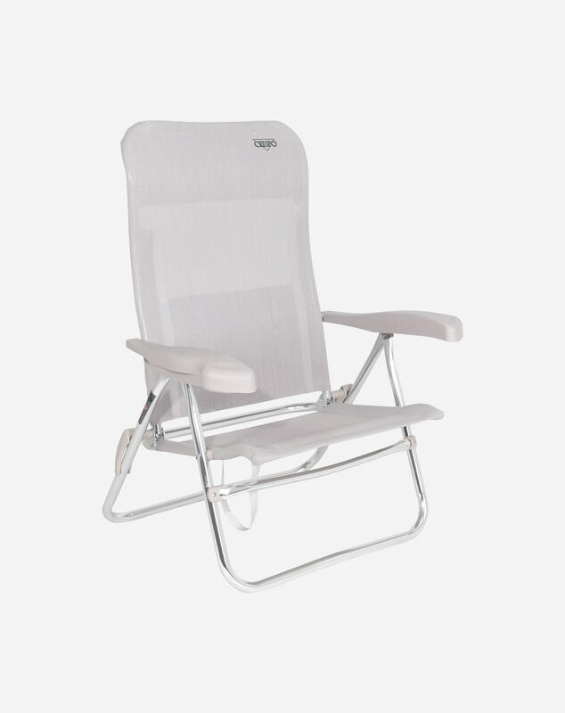 Silla Plegable de Playa y Camping  Crespo AL/205-M - 7 posiciones - Beige