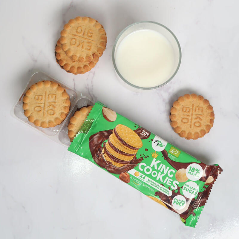 Protella - King Cookies 70 g - Biscoitos proteicos de chocolate