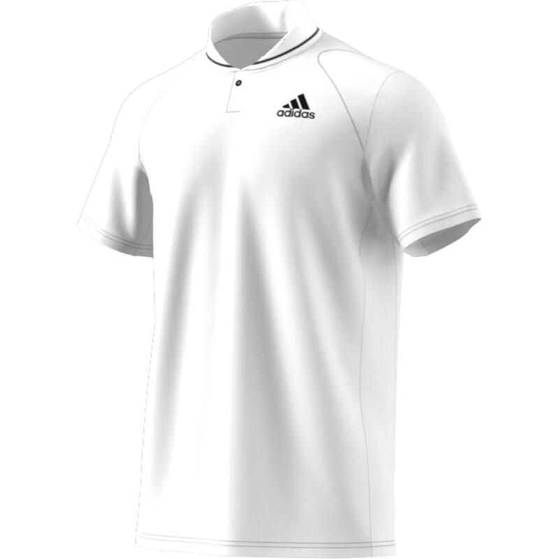 Camiseta de manga corta adidas Club Rib Tennis Polo, Blanco, Hombre