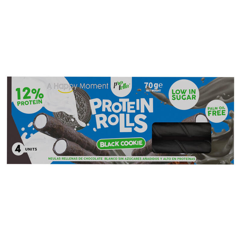 Snacks Protein Rolls Black Cookies 70g Protella