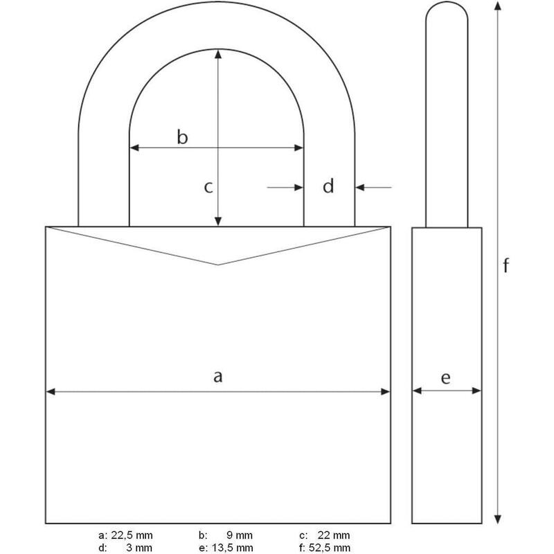 Candado Combinación Taquilla 20mm ABUS 145/20 Azul - 3 Digitos