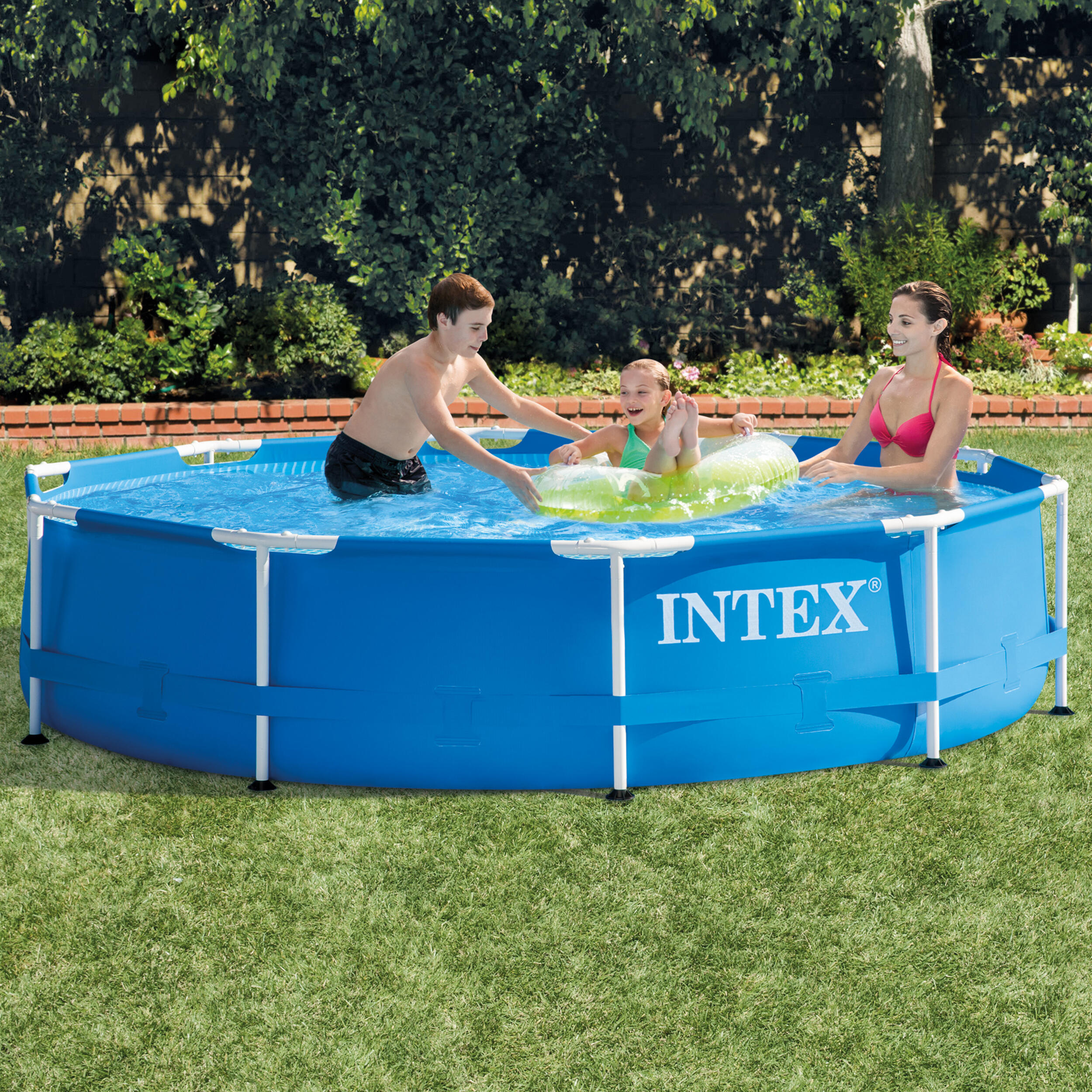 Erwachsene Schwimmen Pool mit Filterpumpe - Metal Frame blau 4/7