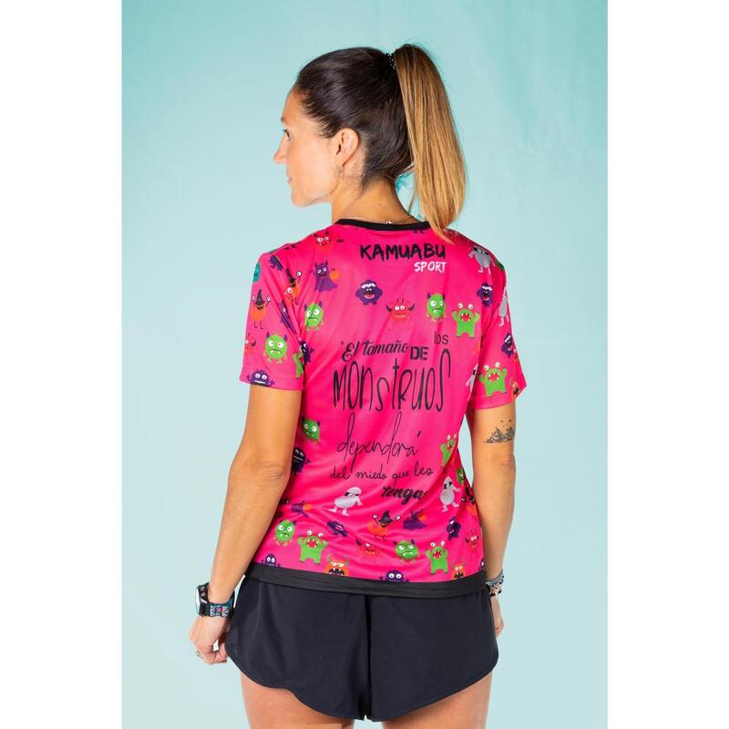 Camiseta Running Kamuabu Corre o Muere Mujer