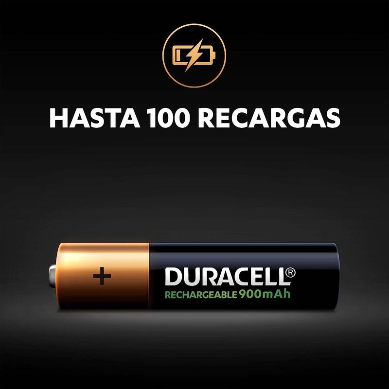 Pilas Recargables AAA 750 mAh Duracell - Paquete de 4