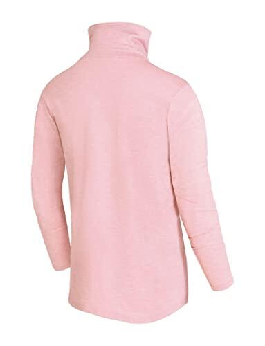 Girls' Thermal Funnel Neck Top - Silver Pink Marl 2/5