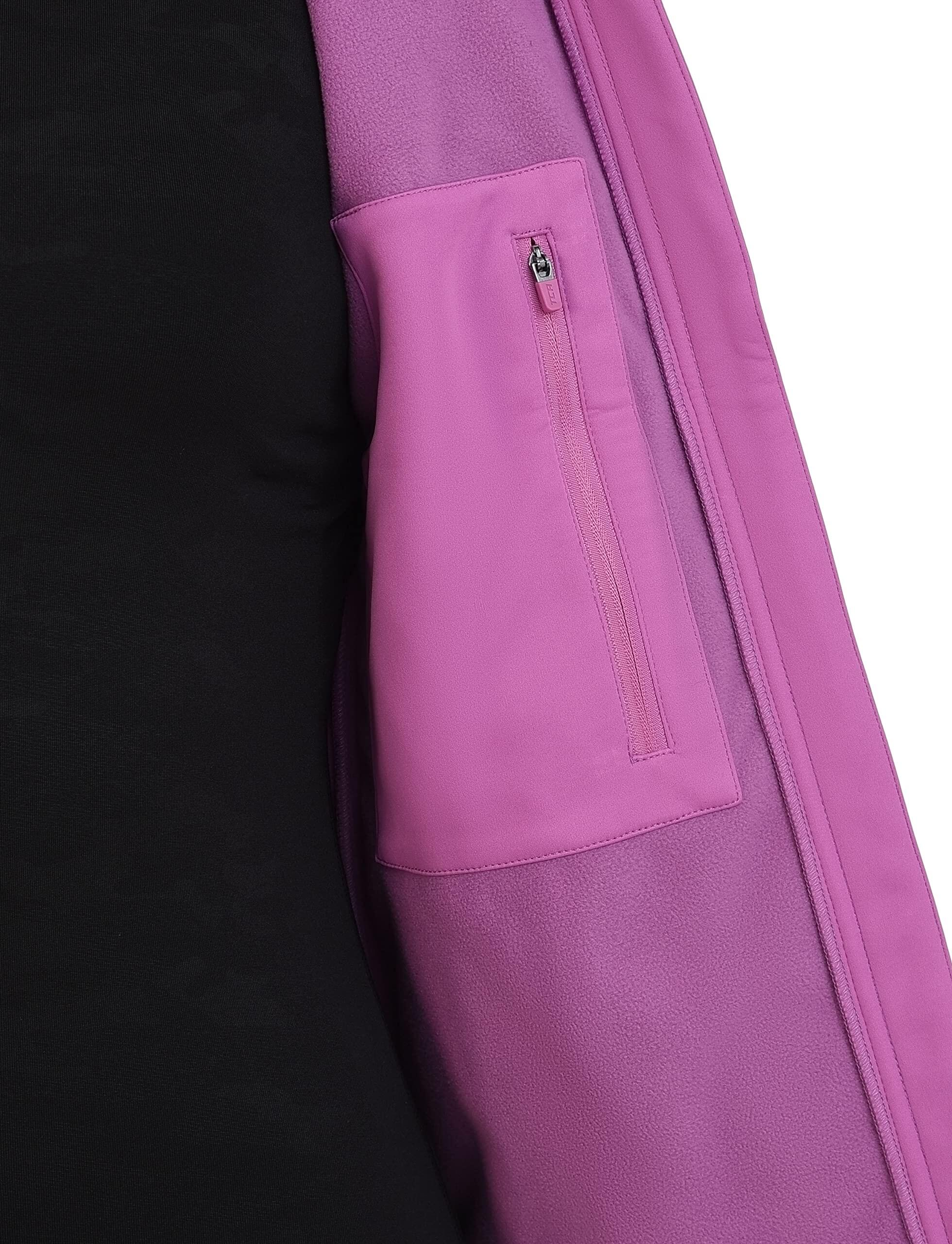 Women's Wind Proof Gilet with Zip Pockets - Spring Crocus (Pink) 4/6