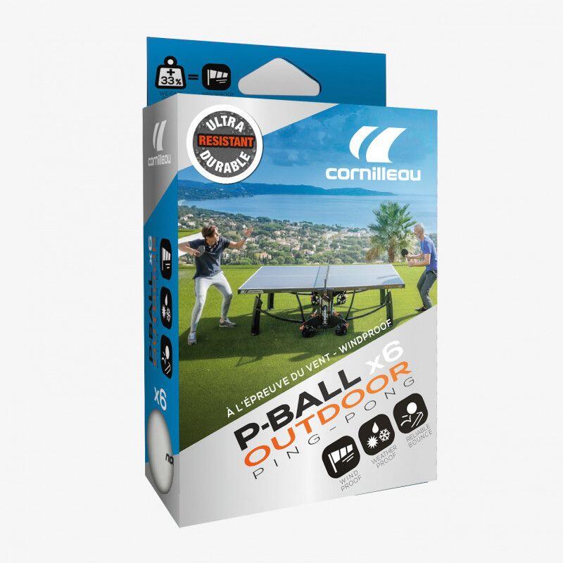 Mingi Cornilleau P-Ball Outdoor 6x, Alb, uni