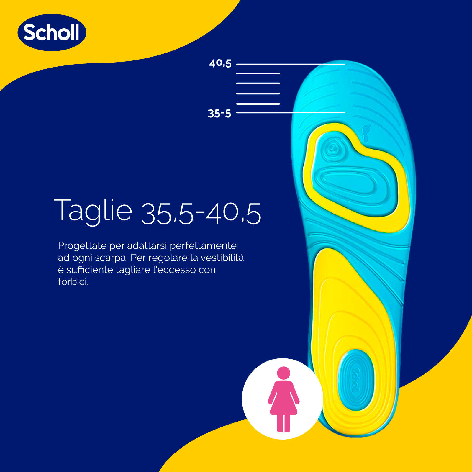 SCHOLL Plantilla Gel Activ Uso Diario Hombre Talla 40 - 46.5 3/7