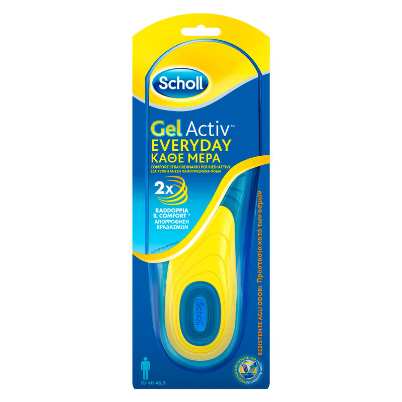 SCHOLL Plantilla Gel Activ Uso Diario Hombre Talla 40 - 46.5