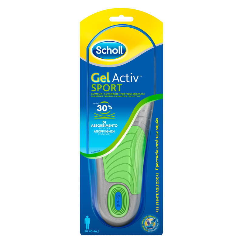 SCHOLL Plantilla Gel Activ Sport Hombre Talla 40 - 46.5