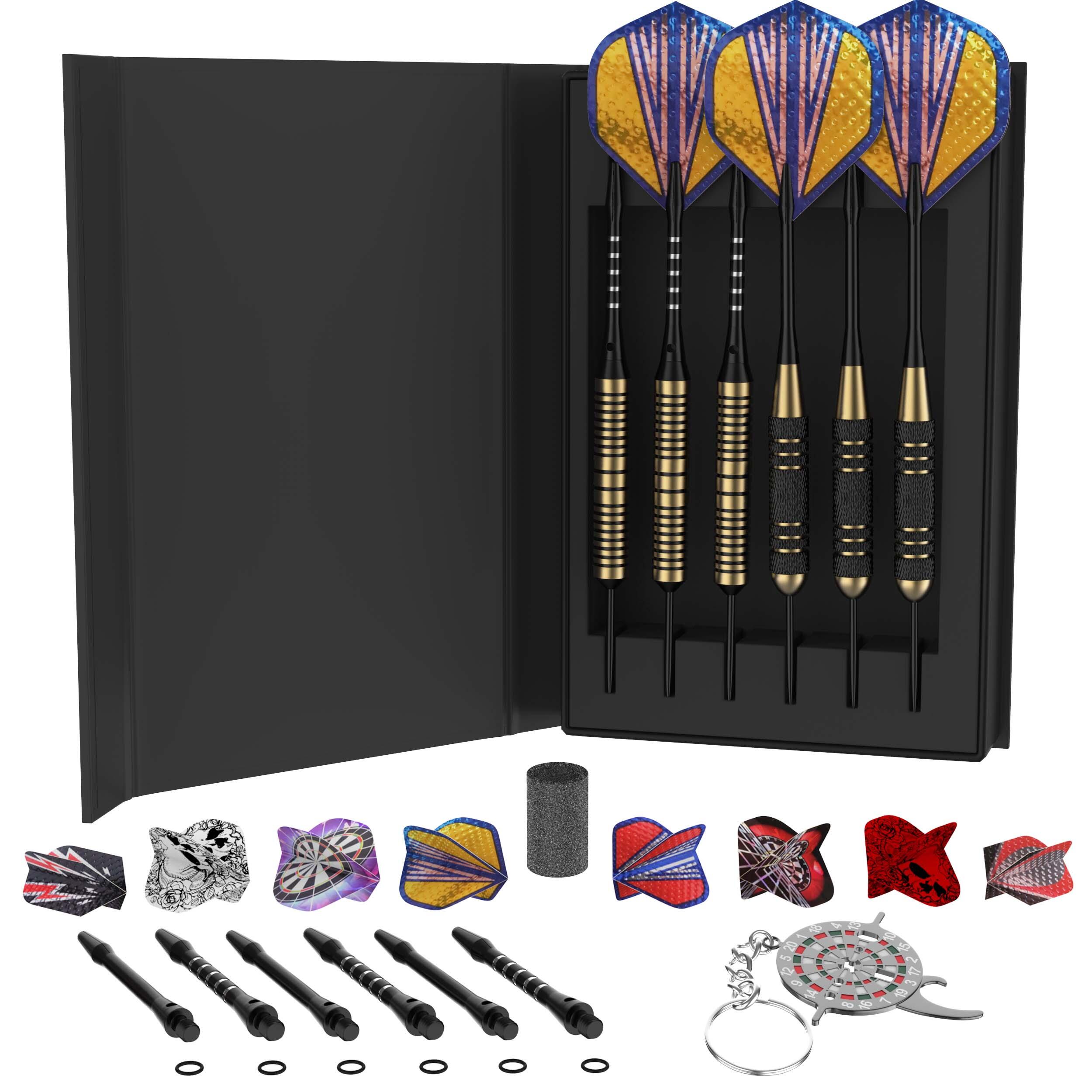 Dartpijlen - 23&24 Gram Darts - Brass Dartspijlen Set - 6 Steeltip Dartpijltjes 6/7