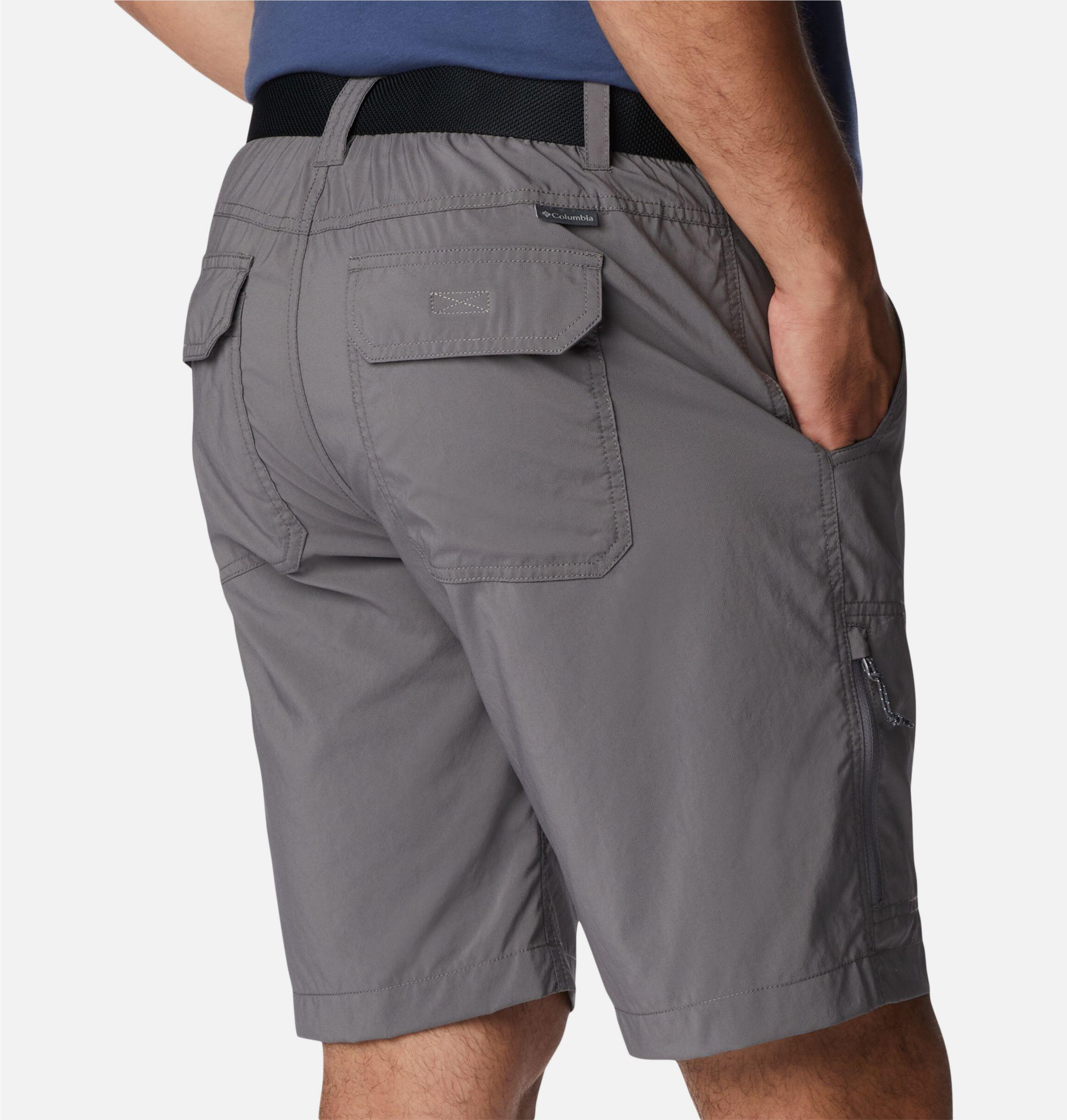 Shorts de senderismo para hombre Columbia silver ridge™ gris transpirable 4/4