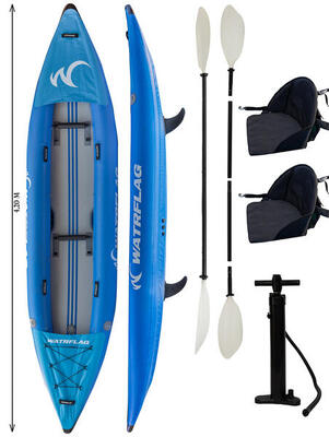 Opblaasbare dropstitch tandem touring kayak 420 set