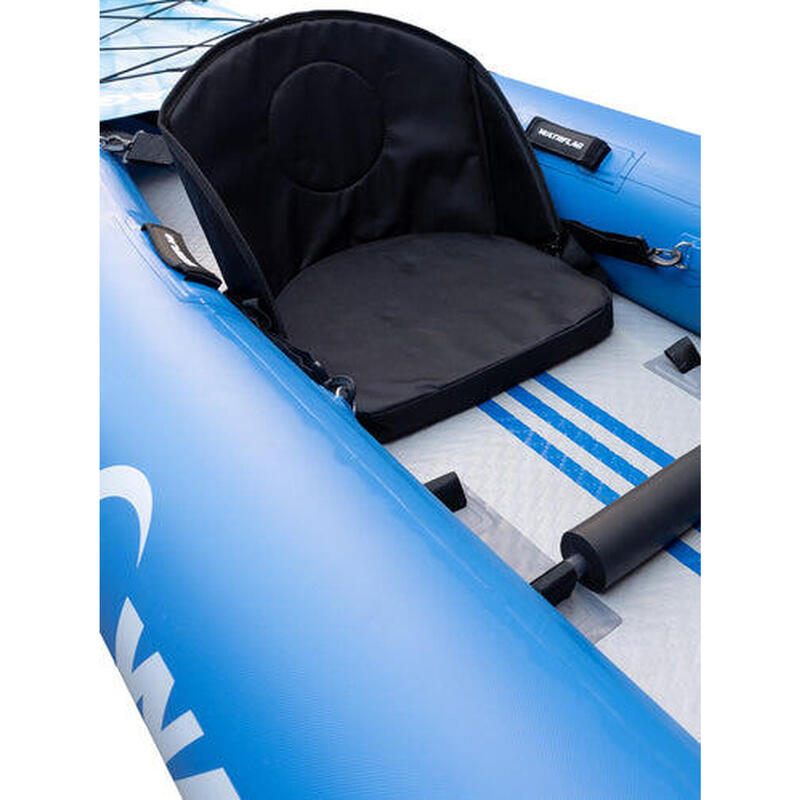 Canao-Kayak Touring 420 Gonfiabile, Dropstitch, blu, SET