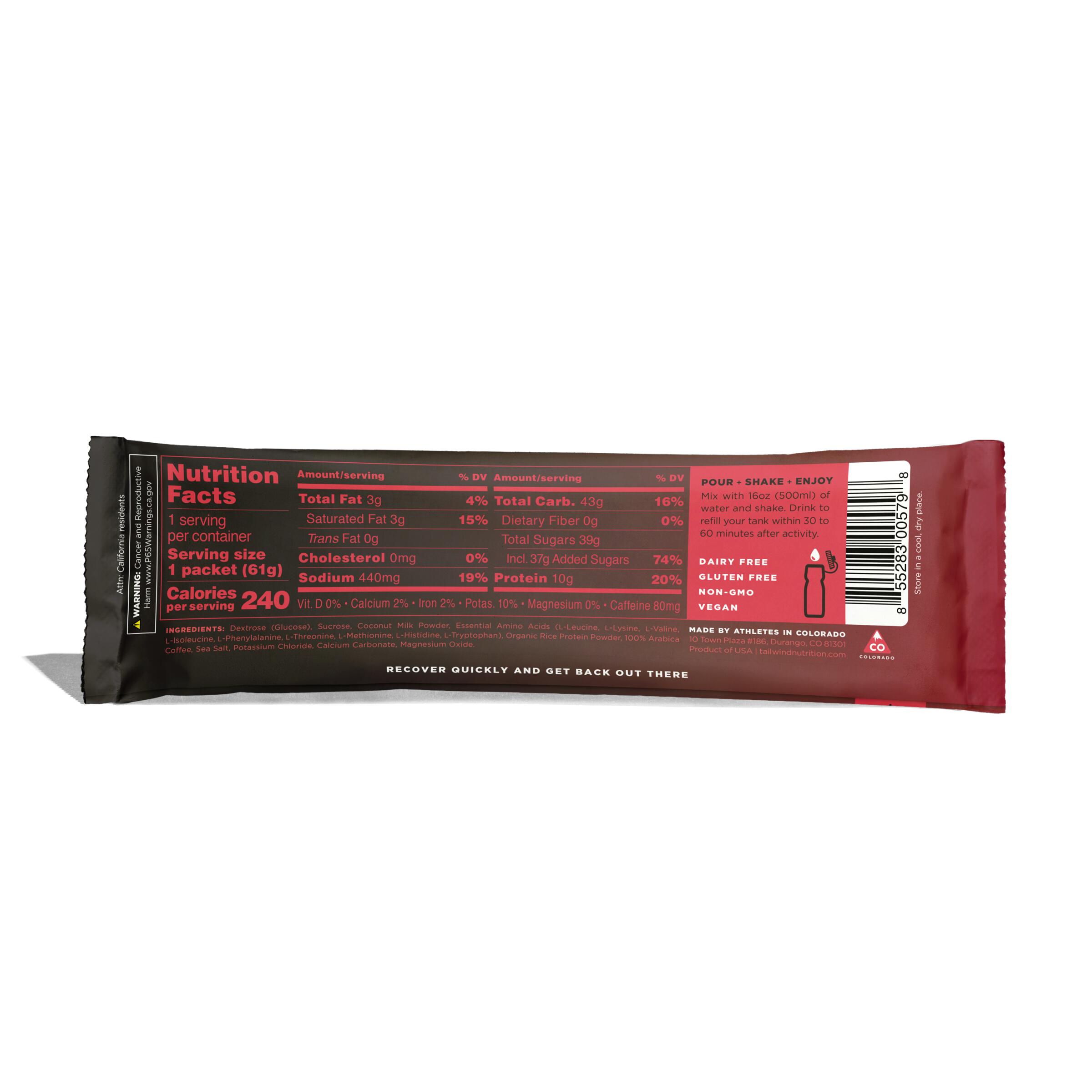 Stick Recovery drink Individual 61g Tailwind Nutrition 2/3