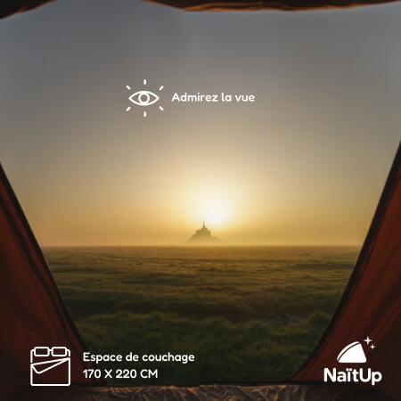 Tente de toit NaïtUp Quatrö à coque rigide 3/4 personnes