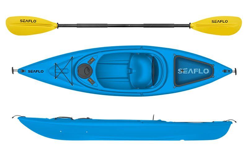 SEAFLO KAJAK SF1004 KANU ERWACHSENE ROt ODER BLAU SIT IN KAJAK SEAFLO