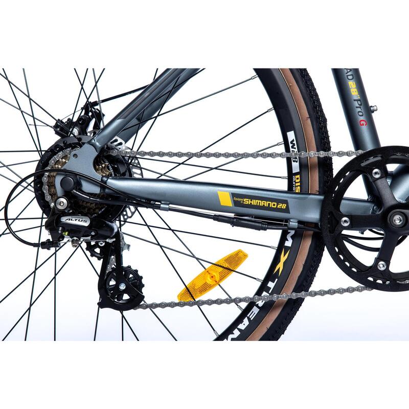 Bicicleta Eléctrica Momabikes 28 Pro Hydraulic - Gris/Negro